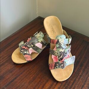 Vionic Radiant Snake Print sandals
